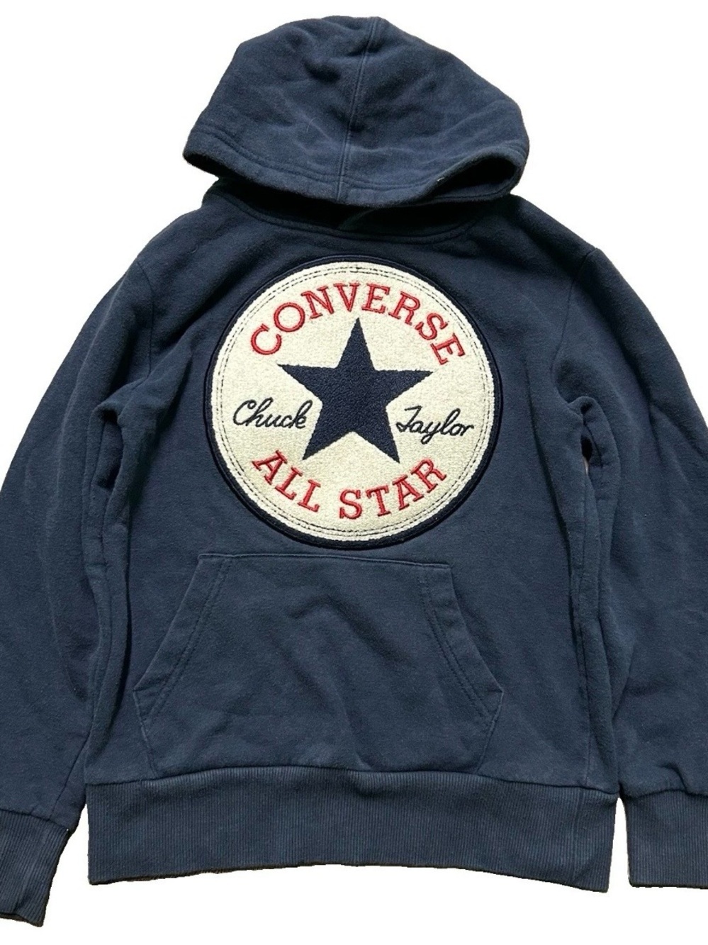 Youth Converse Navy Blue Hoodie Sweatshirt Size Small (8/10)